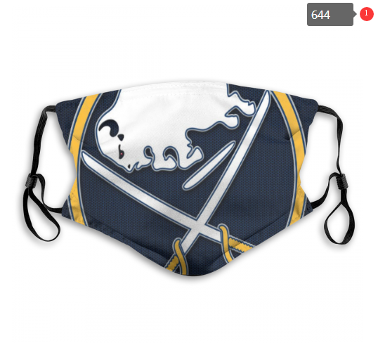NHL Buffalo Sabres #6 Dust mask with filter->nhl dust mask->Sports Accessory